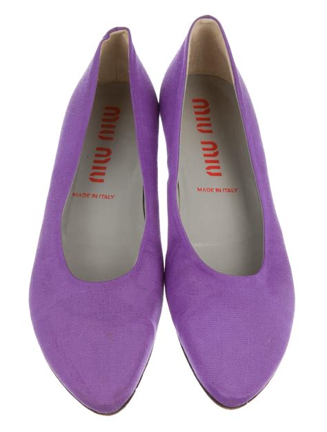 miu miu pointed flats|miu michael shoes.